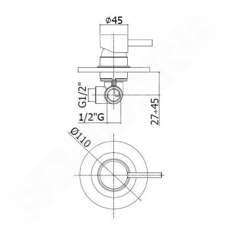 Paffoni Light Exclusive Edition - Mitigeur encastré, avec corps d´encastrement, or brossé LIG011HGSP