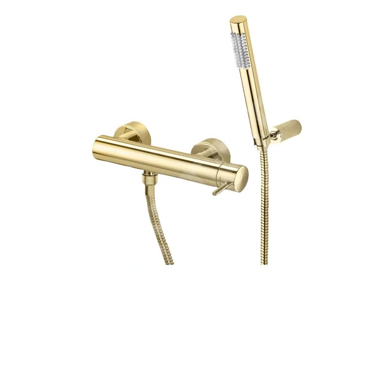 Paffoni Light Exclusive Edition - Mitigeur mural de douche avec pomme de douche, or LIG168DHG Paffoni Light Exclusive Edition - Mitigeur mural de douche avec pomme de douche, or LIG168DHG