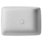 Lavabo THIN pour comptoir, Rockstone 50x37 cm, blanc mat Lavabo THIN pour comptoir, Rockstone 50x37 cm, blanc mat