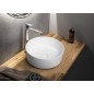 Lavabo THIN pour comptoir, Rockstone Ø 38 cm, blanc mat Lavabo THIN pour comptoir, Rockstone Ø 38 cm, blanc mat