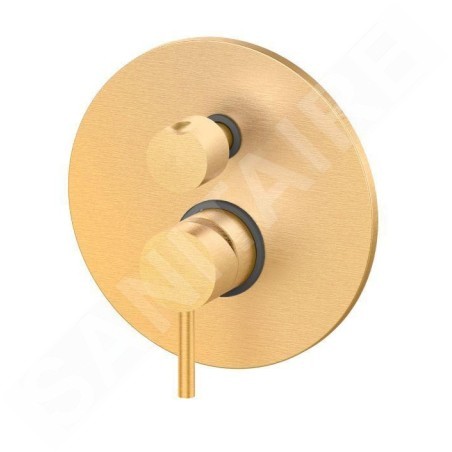 Paffoni Light Exclusive Edition - Robinet encastré pour 2 appareils, or brossé LIG018HGSP