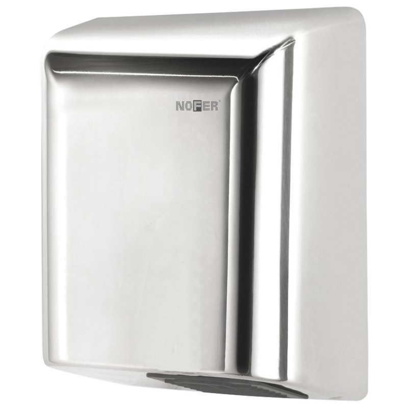 Sèche-main électrique sans contact 220-240V, 2050W, 253x323x152 mm, acier inoxydable poli