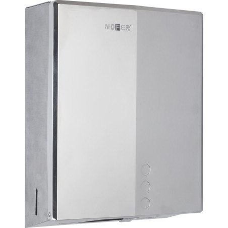 Distributeur de serviettes en papier 255x300x105mm, acier inoxydable poli