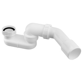 Siphon avec écrou de 6/4" et coude DN40/50