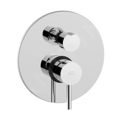 Paffoni Light - Mitigeur de douche encastré avec inverseur, 3 sorties, chrome LIG019CR