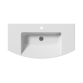 Lavabo en céramique NORM courbé 100x52cm, blanc ExtraGlaze
