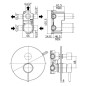Paffoni Light - Mitigeur encastré pour 3 sorties, inox LIG019ST