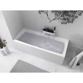 Bain rectangulaire LILY 170x70x39cm, Blanc