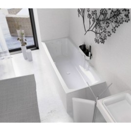LILY SLIM Bain rectangulaire 170x70x39cm, Blanc