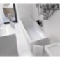 LILY SLIM Bain rectangulaire 170x70x39cm, Blanc
