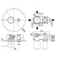 Paffoni Light - Mitigeur encastré pour 2 sorties, inox LIG015ST