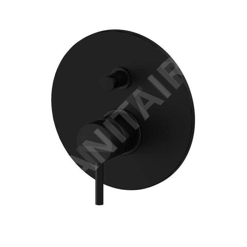 Paffoni Light - Mitigeur encastré pour 2 sorties, noir mat LIG015NO