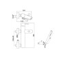 Paffoni Light - Mitigeur de baignore avec accessoires, inox LIG023ST Paffoni Light - Mitigeur de baignore avec accessoires, inox LIG023ST