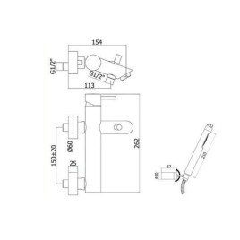 Paffoni Light Exclusive Edition - Mitigeur salle de bains avec accessoires, or brossé LIG023HGSP