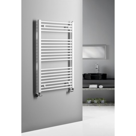 Radiateur de salle de bain DIRECT avec raccord latéral 600x960 mm, blanc