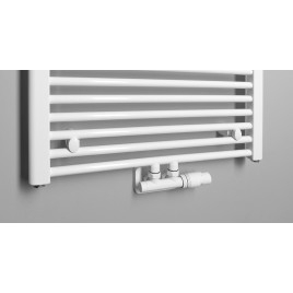 Radiateur salle de bain DIRECT avec connexion centrale 600x1680 mm, blanc