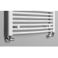 Radiateur salle de bain ORBIT avec connexion latérale 450x1320 mm, blanc
