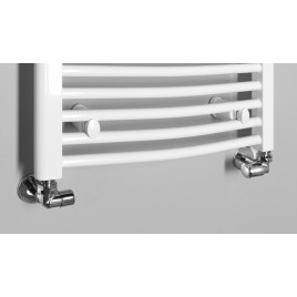Radiateur salle de bain ORBIT avec connexion latérale 500x640 mm, blanc