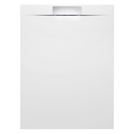 KAZUKO Cast Marble Shower Tray, 120x90 cm, blanc