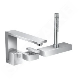 Axor Edge - Mitigeur pour montage sur bord de baignoire, 3 trous, chrome 46430000