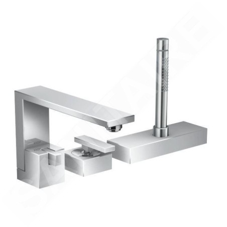 Axor Edge - Mitigeur pour montage sur bord de baignoire, 3 trous, chrome 46430000