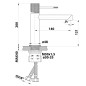 Sapho Solaris - Mitigeur de lavabo, noir mat WD002B