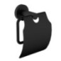 Support de papier toilette X-ROUND, avec couvercle, noir mat Support de papier toilette X-ROUND, avec couvercle, noir mat