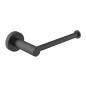 Support de papier toilette X-ROUND, sans couverture, noir mat