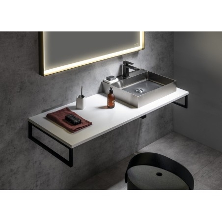 PLATO Planche rocheuse 700x24x500mm, blanc mat