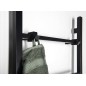 BARBO radiateur de serviette électrique, carré, 600x1600mm, 160 W, noir mat