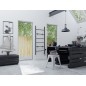BARBO radiateur de serviette électrique, carré, 600x1600mm, 160 W, noir mat
