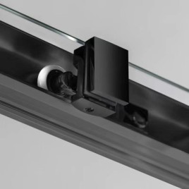 SIGMA SIMPLY BLACK Enclosion de douche carré 900x900 mm, entrée de coin, verre clair