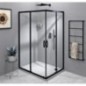 SIGMA SIMPLY BLACK Enveloppe de douche rectangulaire 900x800 mm, option L/R, entrée de coin