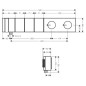 Axor Edge - Mitigeur thermostatique de douche encastré Select 540/100 pour 3 sorties, chrome 46710000 Axor Edge - Mitigeur thermostatique de douche encastré Select 540/100 pour 3 sorties, chrome 46710000