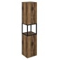 SKARA Cabinet 35x171x32cm, porte 2x, gauche/droite, noir mat/Oak Collingwood SKARA Cabinet 35x171x32cm, porte 2x, gauche/droite, noir mat/Oak Collingwood