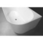 SUSSI L Cast Marble Bain de qualité 150x70x50cm, blanc