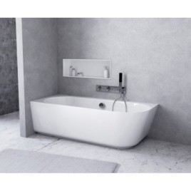 SUSSI L Cast Marble Bain de qualité 150x70x50cm, blanc