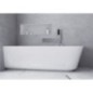 SUSSI L Cast Marble Bain de qualité 150x70x50cm, blanc