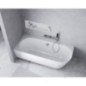 SUSSI L Cast Marble Bain de qualité 150x70x50cm, blanc