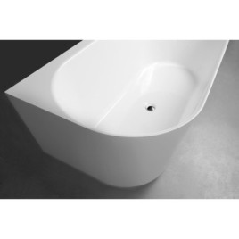 SUSSI R Cast Marble Bain de qualité 150x70x50cm, blanc
