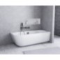 SUSSI R Cast Marble Bain de qualité 150x70x50cm, blanc