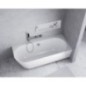 SUSSI R Cast Marble Bain de qualité 150x70x50cm, blanc
