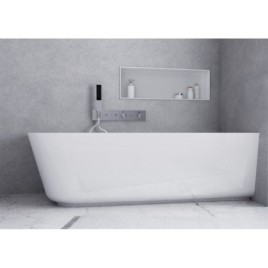 SUSSI R Cast Marble Bain de qualité 150x70x50cm, blanc