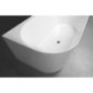 SUSSI R Cast Marble Bain de qualité 150x70x50cm, blanc