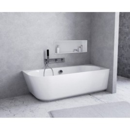 SUSSI R Cast Marble Bain de qualité 150x70x50cm, blanc