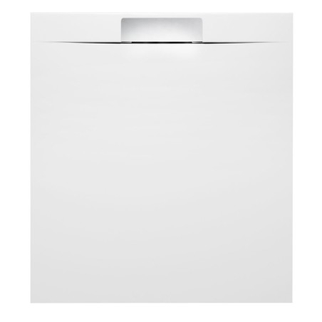 KAZUKO Plateau de douche en marbre, 100x90 cm, blanc