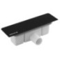 KAZUKO Déchet de plateau douche, DN40, couverture noire