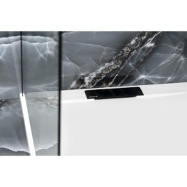 KAZUKO Déchet de plateau douche, DN40, couverture noire