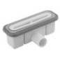 KAZUKO Déchet de plateau douche, DN40, couverture noire