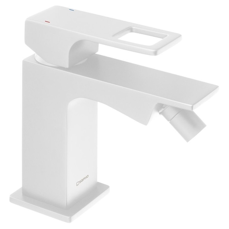 FORATA Mélangeur de Bidet Tapez sans déchets pop-up, tapis blanc